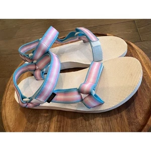 Teva Original Universal Sandals Pastel Pink Blue Women's 9 - Picture 1 of 5