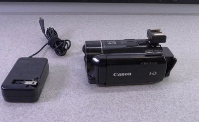 Canon VIXIA HF M500 Full HD Video Camcorder with charger #1 - Image 1 of 4