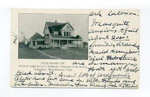 Medway MA 1904 Postkarte Little Round Top Home Judge Fairbanks 20.000 Nachkommen - Bild 1 von 2