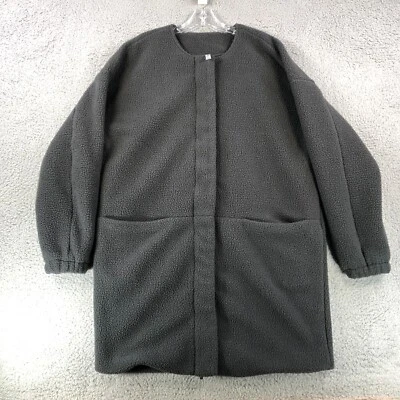 Fabletics Jacket Womens Large Gray Lennon Fleece Coat Full Zip Lined Relaxed - Image 1 of 4