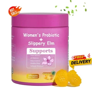 Gomitas probióticas + olmo resbaladizas para mujer 60 gomitas calientes C3T4 - Imagen 1 de 10