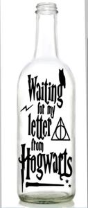 Vinyl Decal Sticker for Wine bottle Harry Potter waiting for my letter hogwarts - Picture 1 of 3