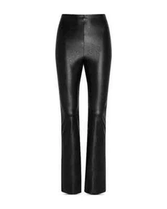 NEW commando Women's Faux Leather Flared Leggings in Black Size L #1699 - Picture 1 of 8