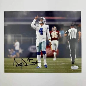 Autographed/Signed Dak Prescott Dallas Cowboys 8x10 Football Photo JSA COA - Picture 1 of 1