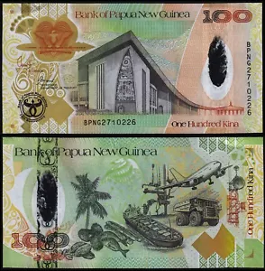 PAPUA NUOVA GUINEA 100 KINA (P37) 2008 EDIZIONE COMMEMORATIVA UNC - Foto 1 di 1