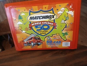 Mattel Matchbox Across America 50th Birthday Series 50 Car Carry Case 2001 - Picture 1 of 3