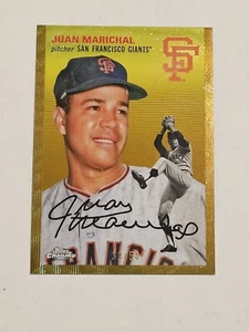 2023 Topps Chrome Platinum Anniversary Juan Marichal Gold Wave Refractor 38/50 - Picture 1 of 3