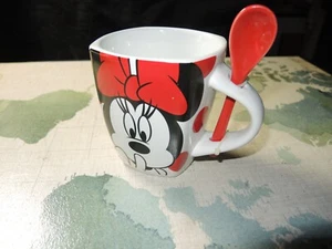 Disney Minnie Mouse Square Time Out Kaffeebecher mit Löffel Jerry Leigh Design - Bild 1 von 8