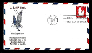 UC25 6c Air Mail (1956) GREAT BALD EAGLE FDC BY WINFRED M. GRANDY (WMG) - Picture 1 of 1