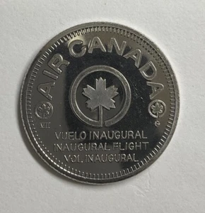 1976 medalla de níquel Air Canada vuelo inaugural a Que-ba recuerdo - Imagen 1 de 7