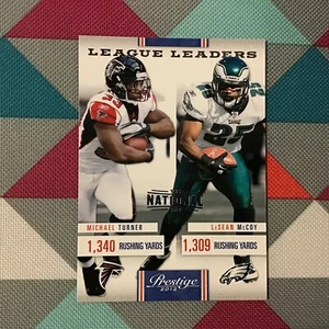 2012 Prestige national convention Lesean Mccoy Eagles / Michael Turner 2/5 made - Picture 1 of 2