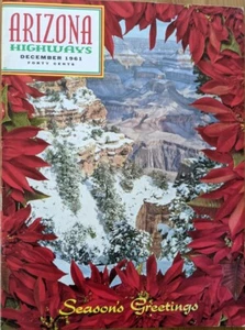 Arizona Highways Magazine Dec '61 DeGrazia Yule Cowboy Prayer Season's Greeting - Picture 1 of 9