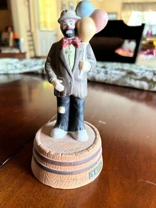 Flambro EMMETT KELLY Balloon Man Musical Clown Figur 1984 # 9536 - Bild 1 von 1