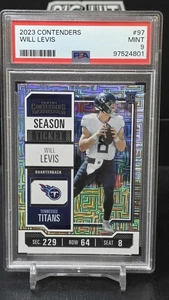 2023 PANINI CONTENDERS WILL LEVIS ROOKIE CARD RC #97 PSA 9 MINT - Picture 1 of 1