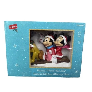 Disney Mickey Minnie Pluto Weihnachtsschlitten 13" Feiertag Tischdeko 5967792 Neu - Bild 1 von 11