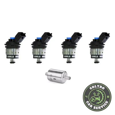 4 INIETTORI PER  LANDI RENZO TAPPO BLU ATTACCO FIAT GPL METANO NUOVII - Immagine 1 di 3