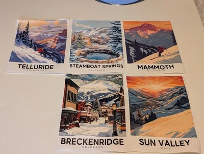 Arte de pared Colorado lienzo impreso - arte de pared natural lote de 8 por 11 1/2 Foto 1 de 3