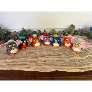 1990's Furby McDonalds happy meal toy lot Y2k hard pvc collectible spots - Picture 1 of 8