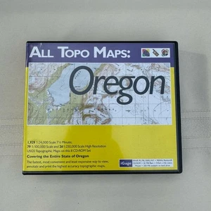 Toutes les cartes Topo : Oregon 7982 pour PC ordinateur Windows 95 98 2000 XP USGS set CD-ROM - Photo 1/15