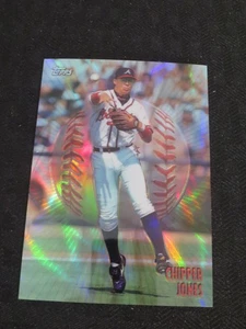 1998 Topps Finest Mystery Borderless #M2 Chipper Jones Refractor Atlanta Braves - Picture 1 of 2