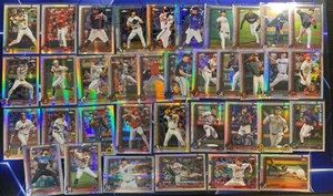 2025 Topps Chrome Baseball Prism Refractor Lot (35) - HUGE LOT ⚾️🔥 - Picture 1 of 4