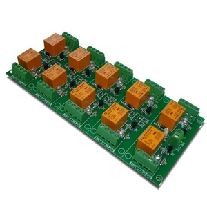 Placa/tarjeta de diez relés para tu proyecto AVR, PIC - 12V - Imagen 1 de 2