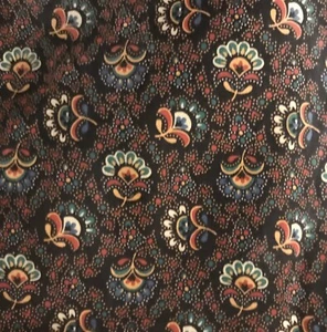 Vera Bradley 1 Fabric Fat Quarter Retired Rare Colette Black Crafts Sewing - Picture 1 of 2