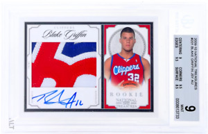 2009 Playoff National Treasures Jersey Auto #201 Blake Griffin RC RPA /99 BGS 9