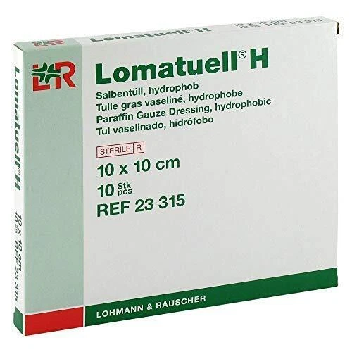 Lomatuell H 10x10cm Wundauflagen - 10 Stück (23315)