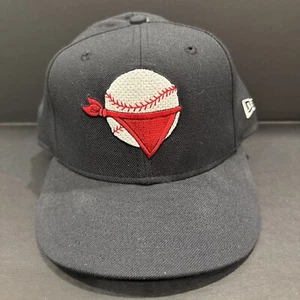 Vintage MILB 7 1/2 New Era 5950 Hat On Field Pro Model Quad Cities River Bandits - Picture 1 of 4