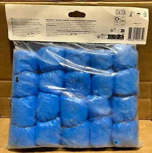 BLUE Shoe PROTECTORS Covers Overshoe DISPOSABLE Plastic Rain WATERPROOF Carpet - Picture 1 of 2