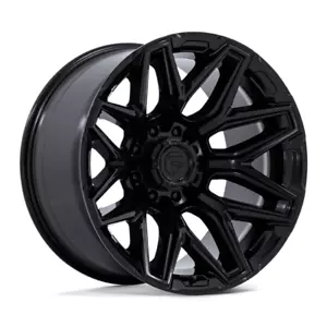 20X9 FUEL 1PC D854 FLUX 8X170 +01MM GLOSS BLACK- SET OF 4 - Picture 1 of 4