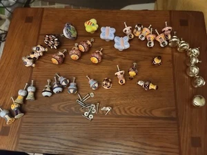 BELLA CASA by GANZ Ceramic Drawer Pulls Knobs - qty 34 kids hardware - Picture 1 of 7