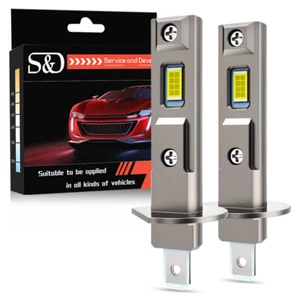 2Pcs Super Bright H1 H3 CSP LED Bulbs Car Fog Lights Driving Running Lamp White - Picture 1 of 9