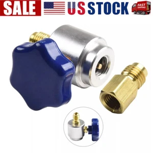 Self Sealing R134A Can Tap Valve Adapter For A/C Charging Hose Convertor US - Picture 1 of 15