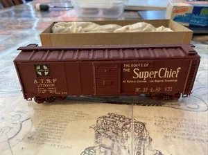 Vintage VARNEY: AT&SF SANTA FE # Custom 275168 SUPER-CHIEF BOXCAR HO - Picture 1 of 7