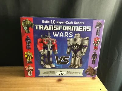 2013 Hasbro Transformers Wars Optimus Prime+ Build 10 Paper Craft ROBOTS Kit NEW - Image 1 of 4