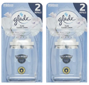 4x 18ml Glade Sense & Spray Air Freshener Refills - Pure Clean Linen - Picture 1 of 5