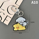 Cute Cartoon Dog Acrylic Key Chain Fashion Girl Key Backpack Decoration Pendant