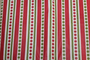 "MANTEL TRASERO DE VINILO CON PUNTOS Y RAYAS DE FRANELA ESTILO NAVIDEÑO POKA 52 X 70" - Imagen 1 de 2