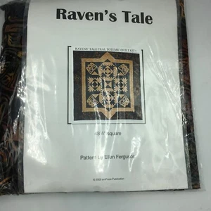Raven’s Tale Teal Totemic Quilt Kit 48”sq By Ellen Ferguson 2000 emPress Sealed - Picture 1 of 10