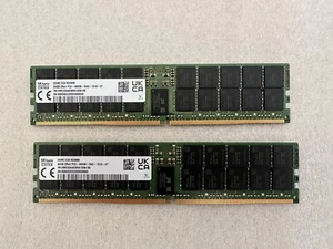 HMCG94AEBRA109N Hynix RDIMM DDR5 PC5-38400 ECC Memory 128gb (2x64GB Sticks) - Picture 1 of 2