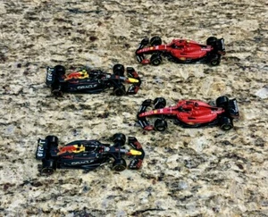 Four 2024 Bburago Team FERRARI RED BULL 1:43 Formula One Car Lot New RB19 SF23 - Picture 1 of 4
