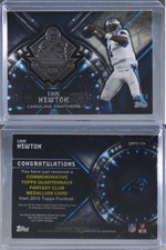 2015 Topps Quarterback Fantasy Club Silver /50 Cam Newton #QBFC-CN