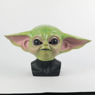 Cosplay The Mandalorian Baby Yoda Mask Latex Masquerade Helmet Cosplay Props - Image 1 of 4