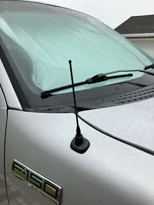 Mástil de antena de acero inoxidable negro de 7" radio AM/FM para Ford F-150 F150 1980-2008 Foto 1 de 4