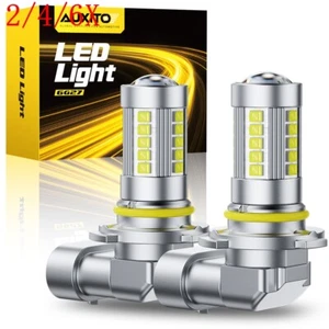 2/4/6X AUXITO 9145 9140 H10 LED Fog Driving Light Bulbs Super White 5000LM 6500K - Picture 1 of 25