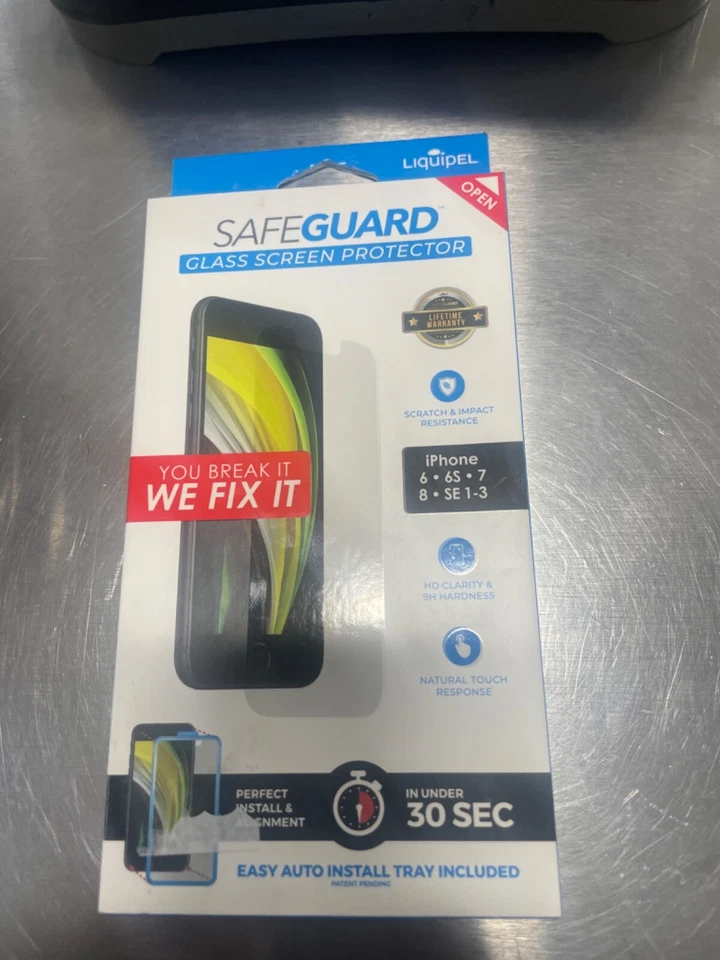 Protector Pantalla iPhone 6, 6S, 7, 8, SE 1-3 NUEVO -Liquipel Protector Cristal Foto 1 de 1