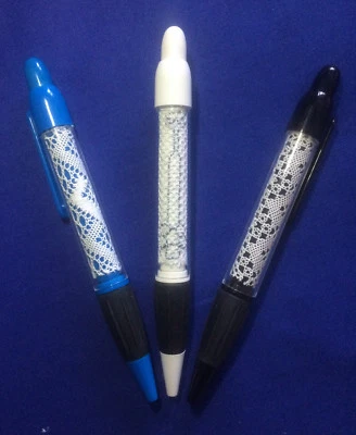 Bobbin Lace Pen Insert Kit. 3 New Designs by Harlequin Lace. Quick Kits - Image 1 of 4
