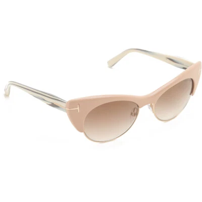 Authentic TOM FORD Lola TF387 74G  Beige Gradient Lens Sunglasses 54mm - Imagem 1 de 4